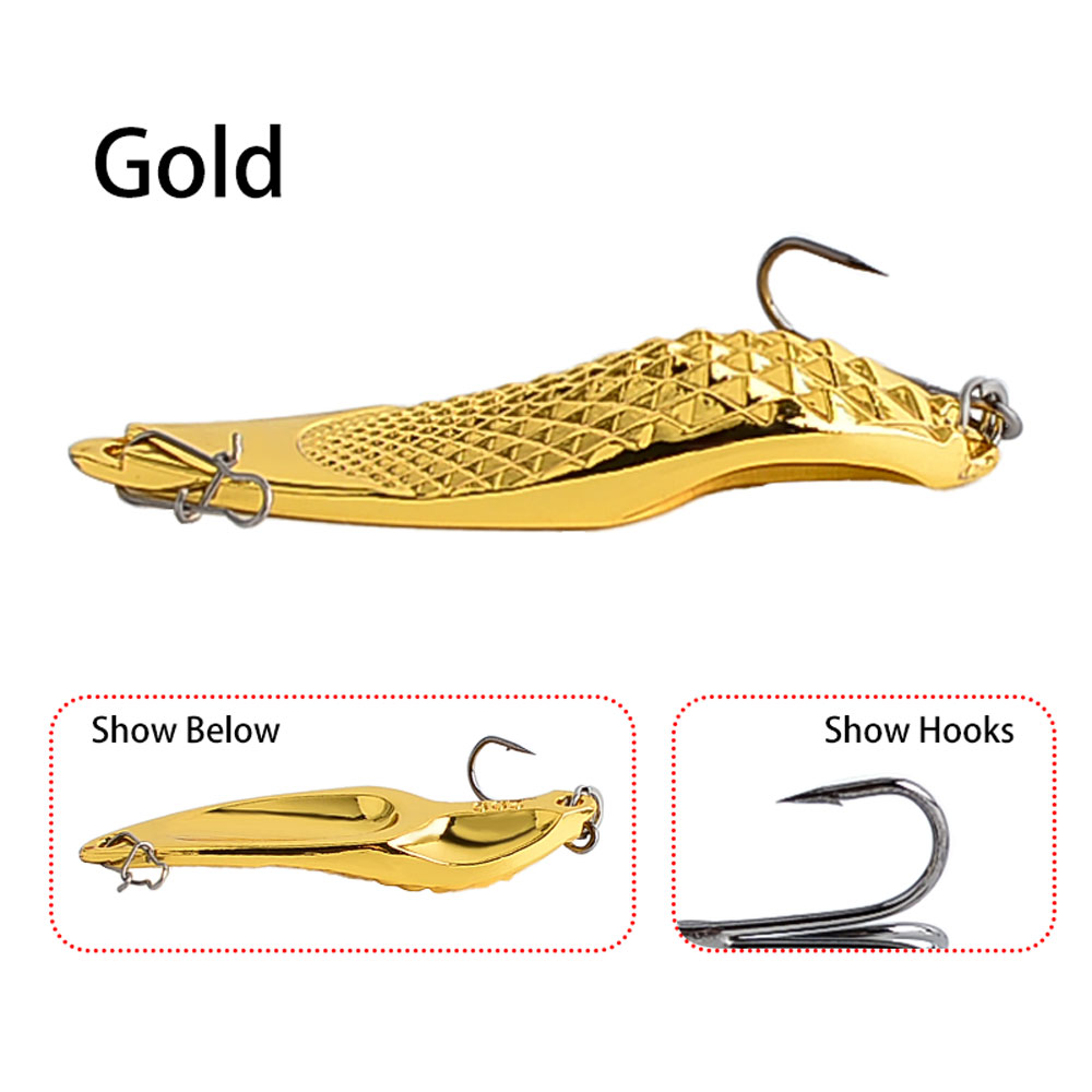 6PCS Metal Spinners Lures with - Fishing Hook Treble review and price