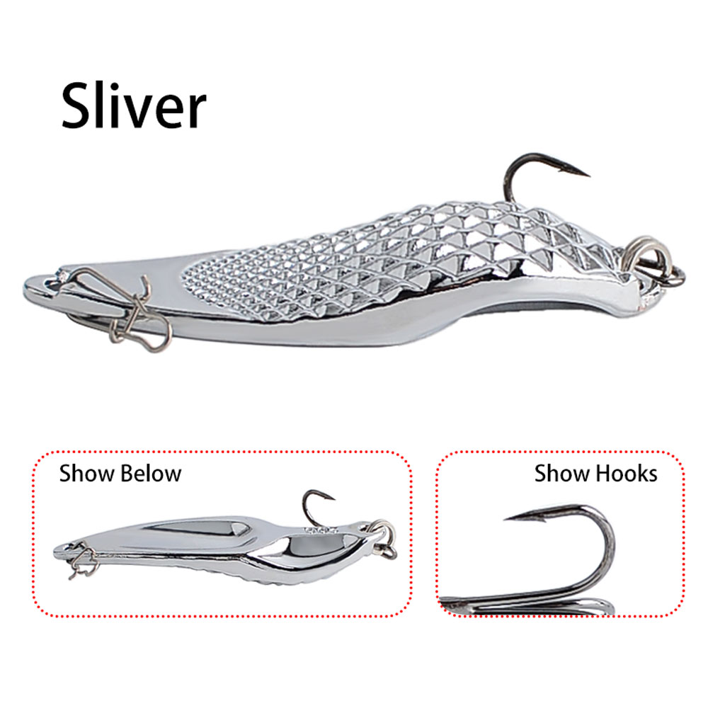 6PCS Metal Spinners Lures with - Fishing Hook Treble review and price